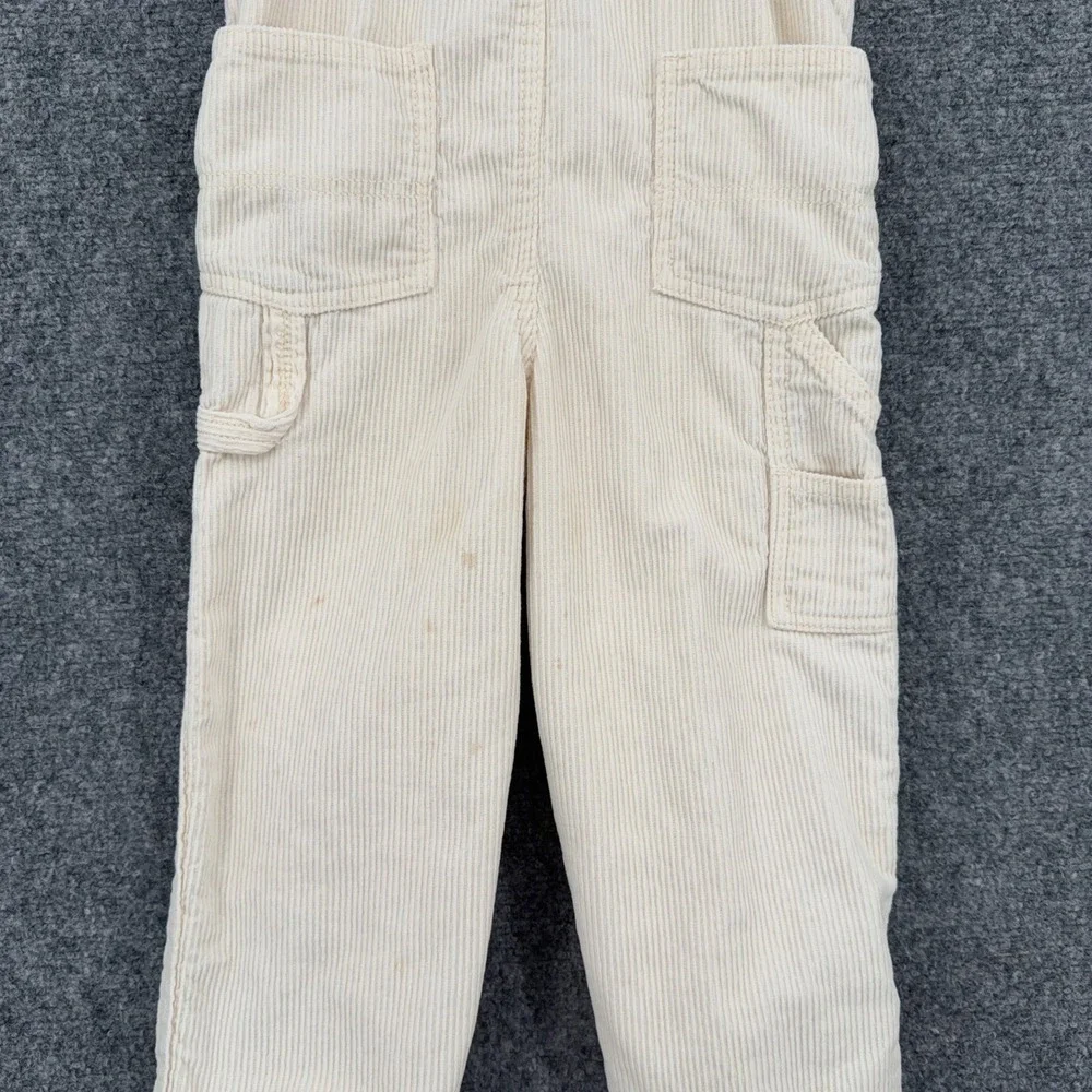 OshKosh B'gosh Corduroy Overalls Kids 4T Cotton Cream